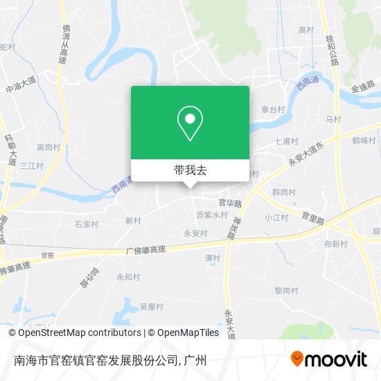 南海市官窑镇官窑发展股份公司地图