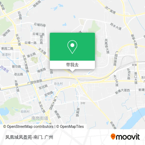 凤凰城凤盈苑-南门地图
