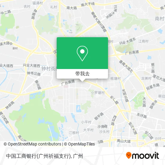 中国工商银行(广州祈福支行)地图