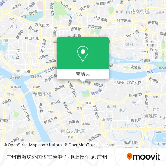 广州市海珠外国语实验中学-地上停车场地图