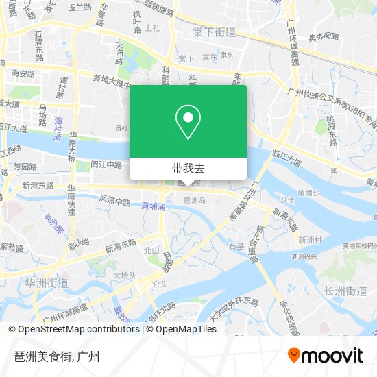 琶洲美食街地图