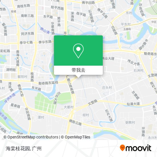 海棠桂花园地图