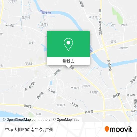 杏坛大排档岭南牛杂地图