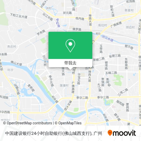 中国建设银行24小时自助银行(佛山城西支行)地图