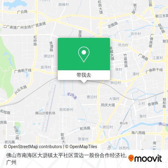 佛山市南海区大沥镇太平社区雷边一股份合作经济社地图