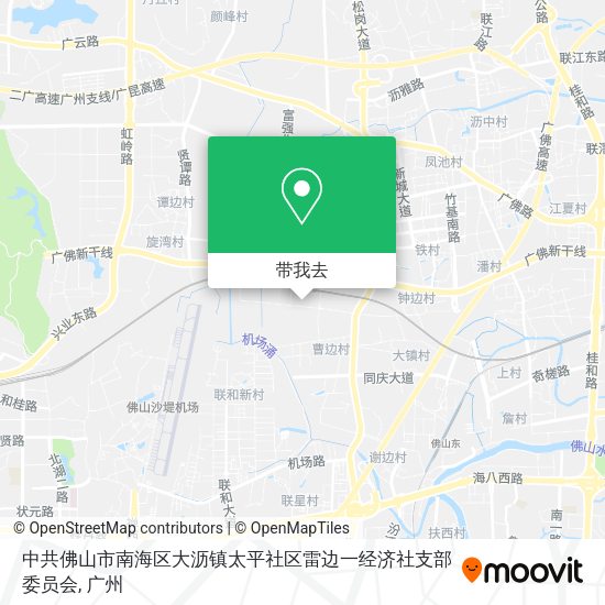 中共佛山市南海区大沥镇太平社区雷边一经济社支部委员会地图