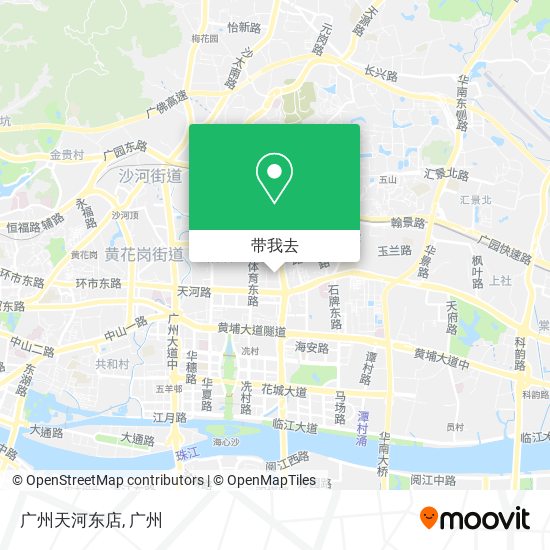 广州天河东店地图
