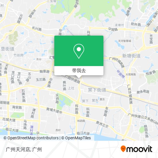 广州天河店地图