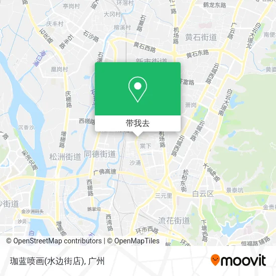 珈蓝喷画(水边街店)地图