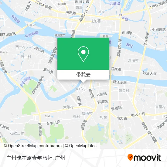 广州魂在旅青年旅社地图