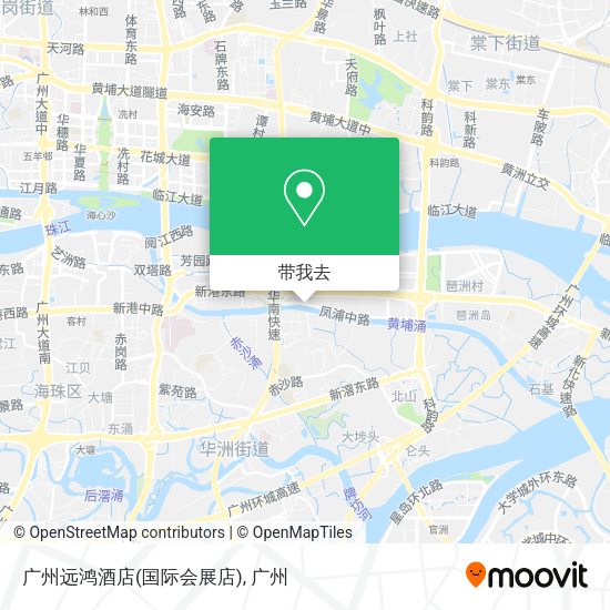 广州远鸿酒店(国际会展店)地图