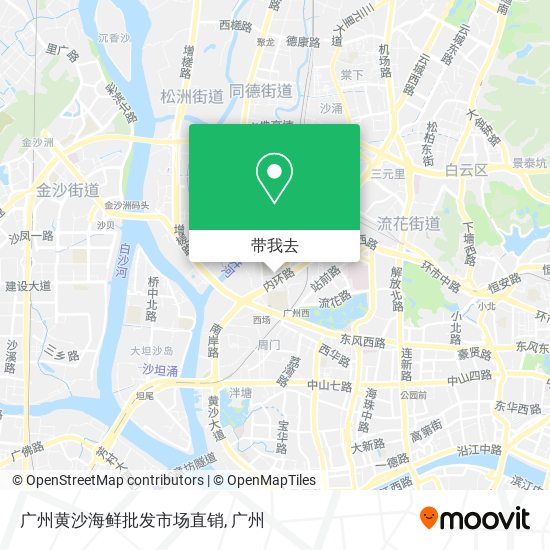 广州黄沙海鲜批发市场直销地图