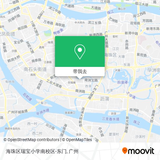 海珠区瑞宝小学南校区-东门地图