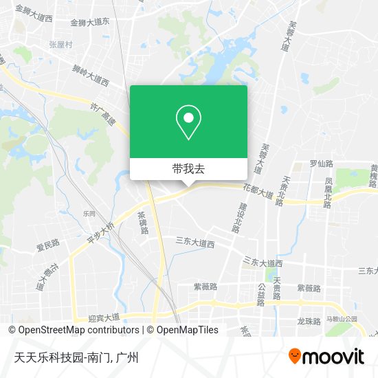 天天乐科技园-南门地图
