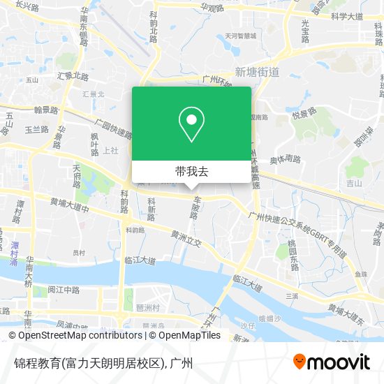 锦程教育(富力天朗明居校区)地图
