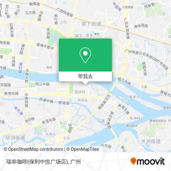 瑞幸咖啡(保利中悦广场店)地图