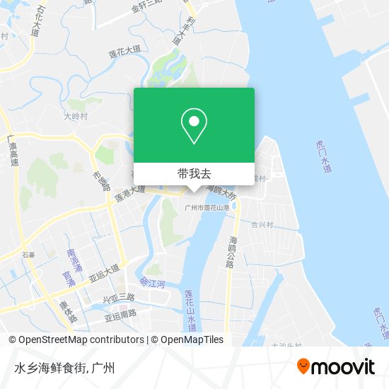 水乡海鲜食街地图