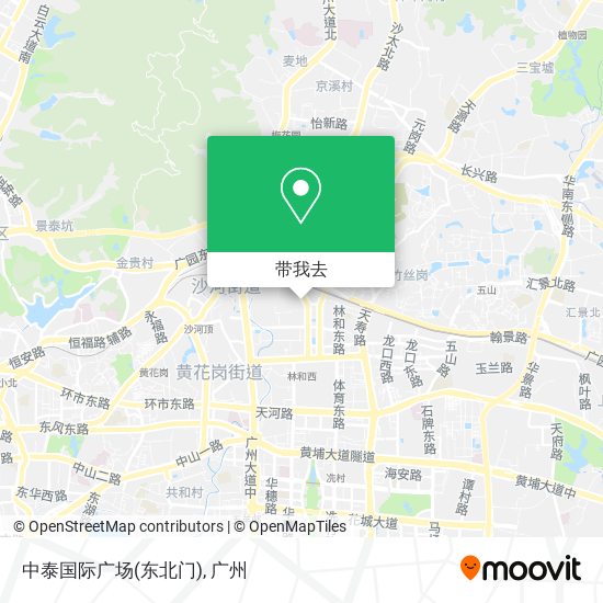 中泰国际广场(东北门)地图