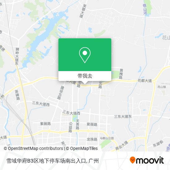 雪域华府B3区地下停车场南出入口地图