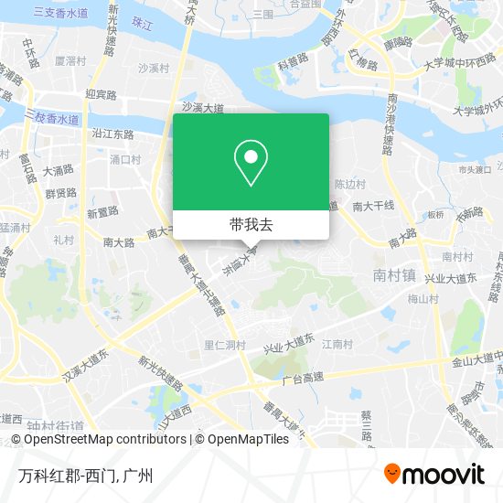 万科红郡-西门地图