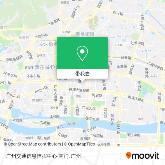 广州交通信息指挥中心-南门地图