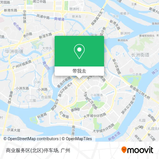 商业服务区(北区)停车场地图