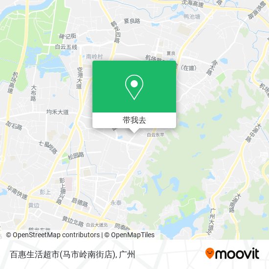 百惠生活超市(马市岭南街店)地图