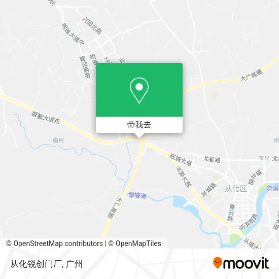 从化锐创门厂地图