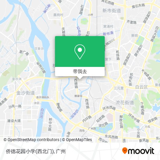 侨德花园小学(西北门)地图