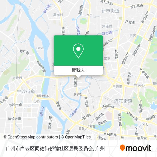 广州市白云区同德街侨德社区居民委员会地图