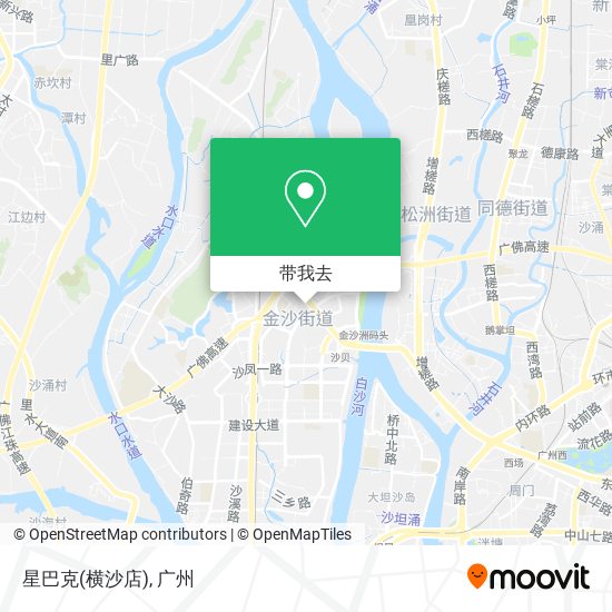星巴克(横沙店)地图