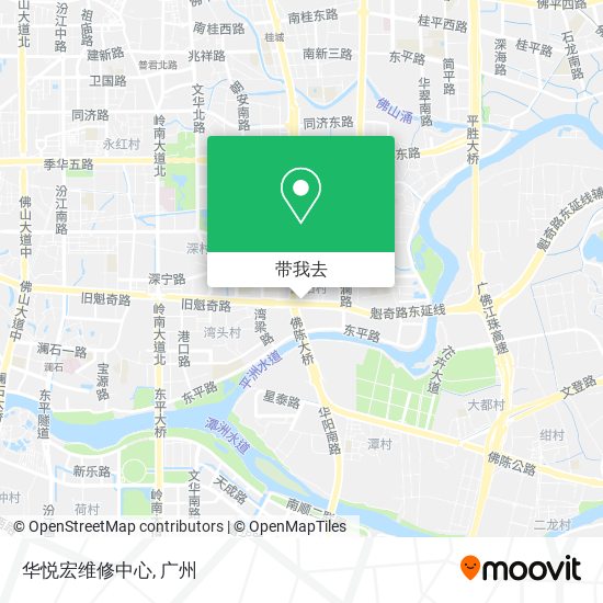 华悦宏维修中心地图
