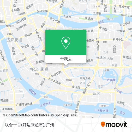 联合一百(好运来超市)地图
