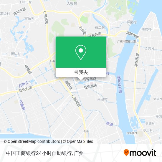 中国工商银行24小时自助银行地图