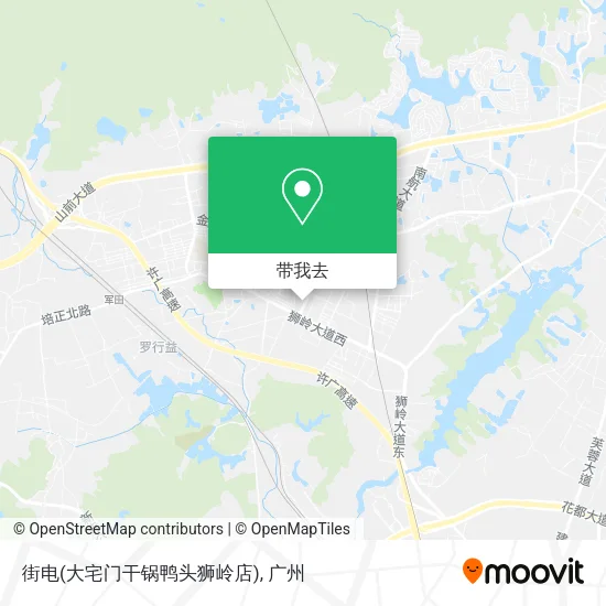 街电(大宅门干锅鸭头狮岭店)地图