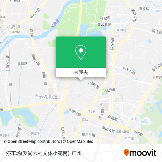 停车场(罗岗六社文体小苑南)地图