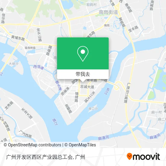 广州开发区西区产业园总工会地图