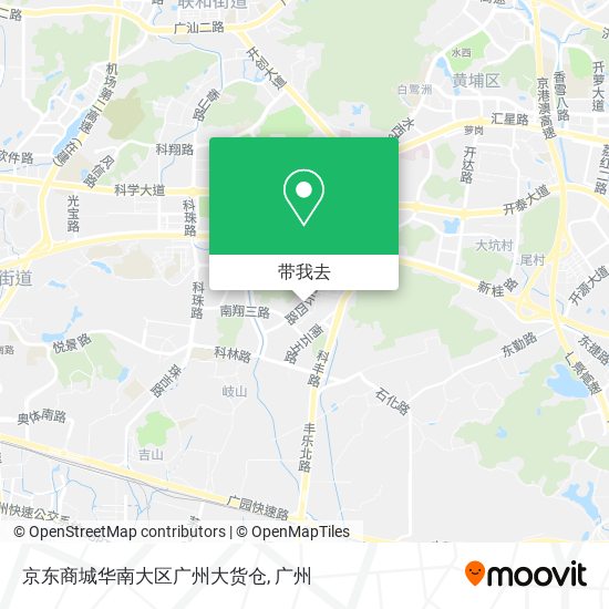 京东商城华南大区广州大货仓地图