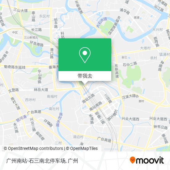 广州南站-石三南北停车场地图