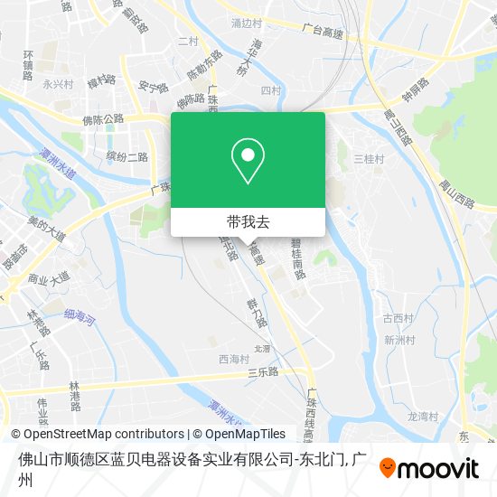 佛山市顺德区蓝贝电器设备实业有限公司-东北门地图