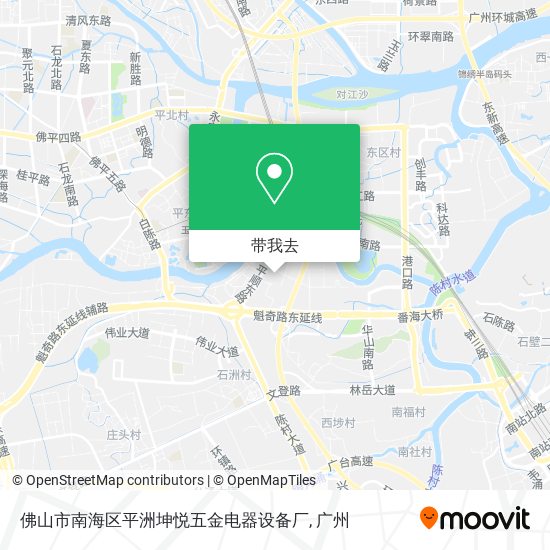 佛山市南海区平洲坤悦五金电器设备厂地图