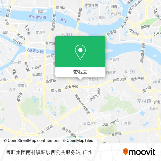 粤旺集团南村镇塘埗西公共服务站地图