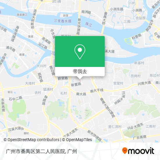 广州市番禺区第二人民医院地图