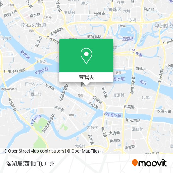 洛湖居(西北门)地图