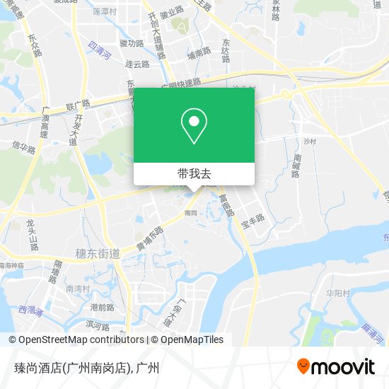 臻尚酒店(广州南岗店)地图