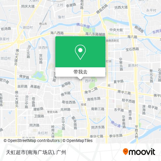 天虹超市(南海广场店)地图