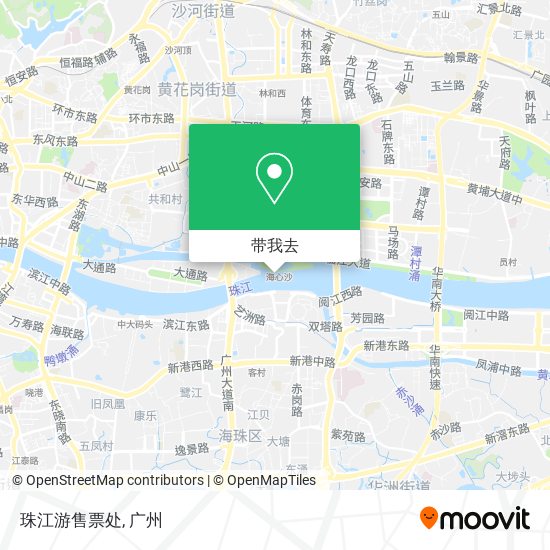 珠江游售票处地图
