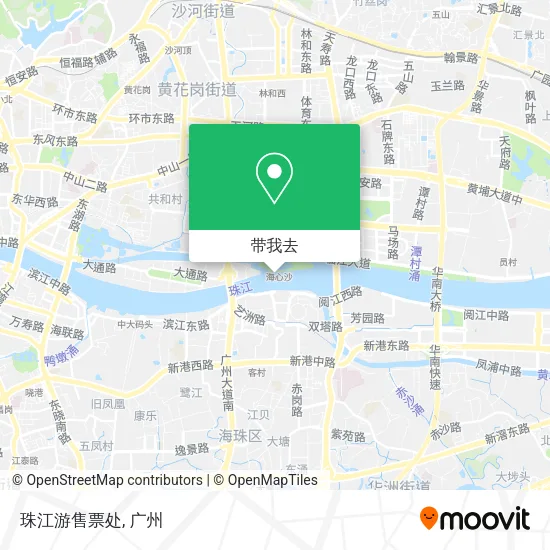 珠江游售票处地图