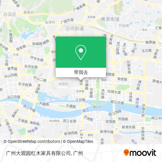 广州大观园红木家具有限公司地图