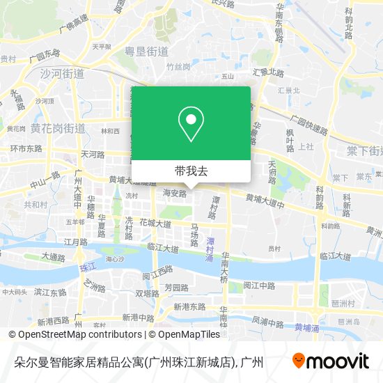 朵尔曼智能家居精品公寓(广州珠江新城店)地图